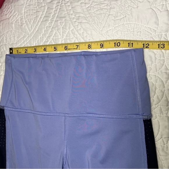 Athleta Cross Train 7/8 Paddle Leggings Womens Size XS Blue Colorblock Athletic - Picture 10 of 12
